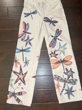 We The Free Tennessee Low-rise Dragonfly Boyfriend Jeans